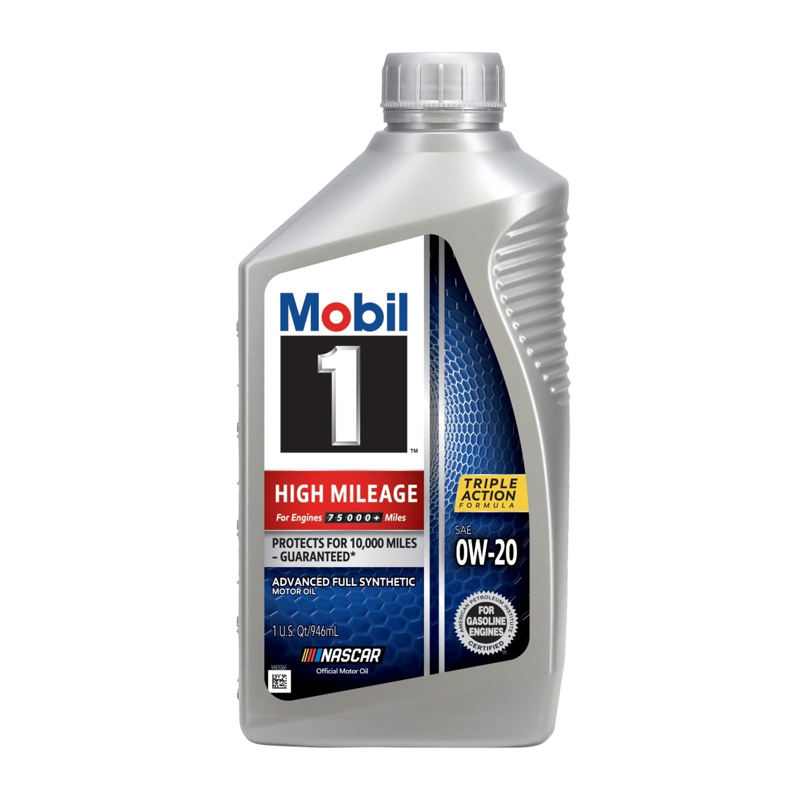 (5 pack High Mileage Full Synthetic Motor Oil 0W-20 1 Quart