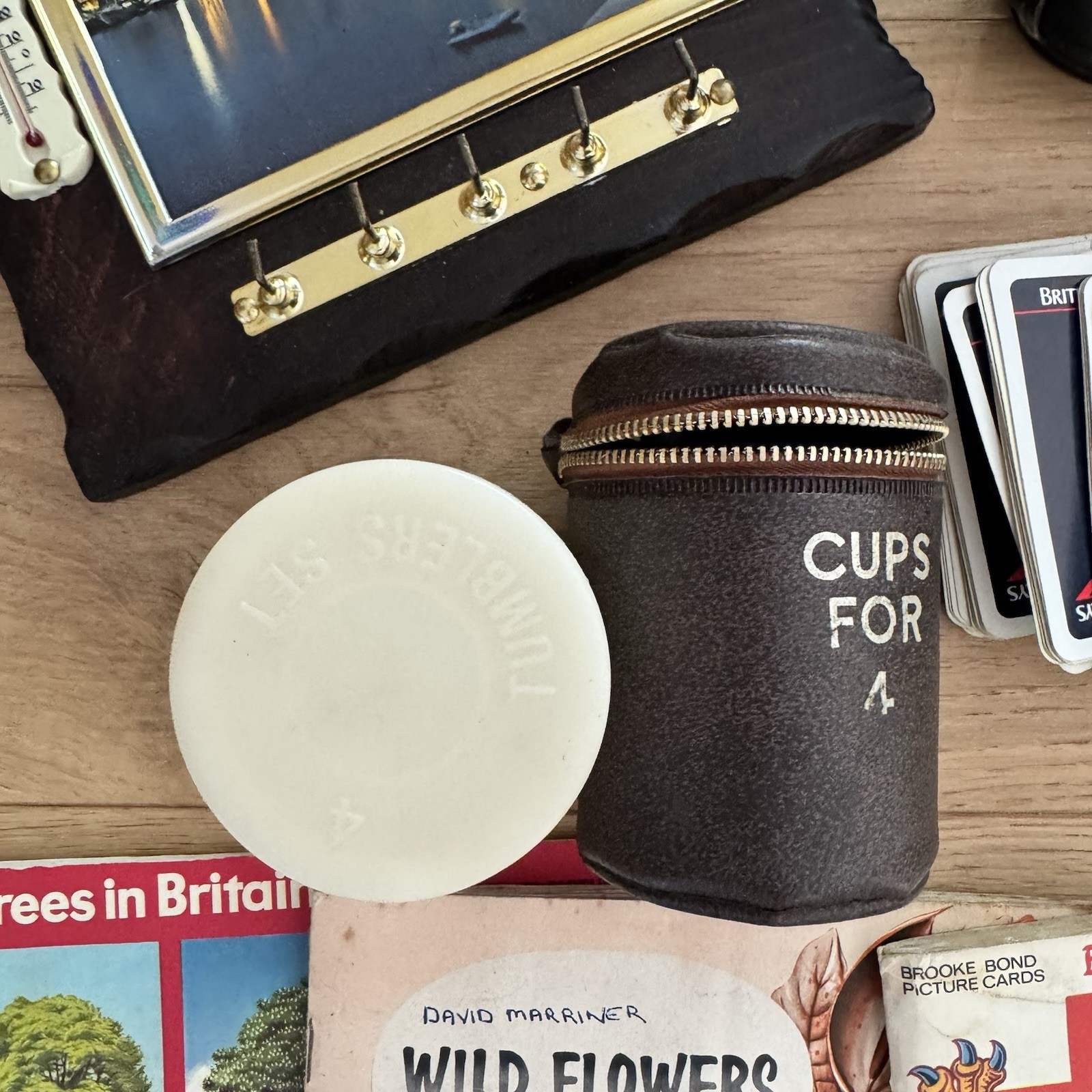 Vintage Curios Collectables Assorted Tape Recorder Hand-held Mirror Cups A/F