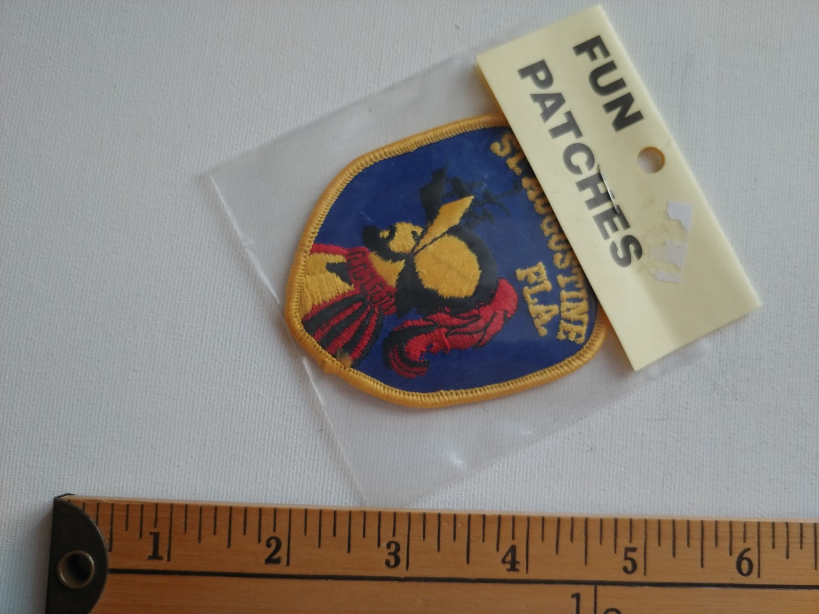 * RARE FLORIDA ST.AUGUSTINE STATE TRAVEL SOUVENIR PATCH CREST ECUSSON *
