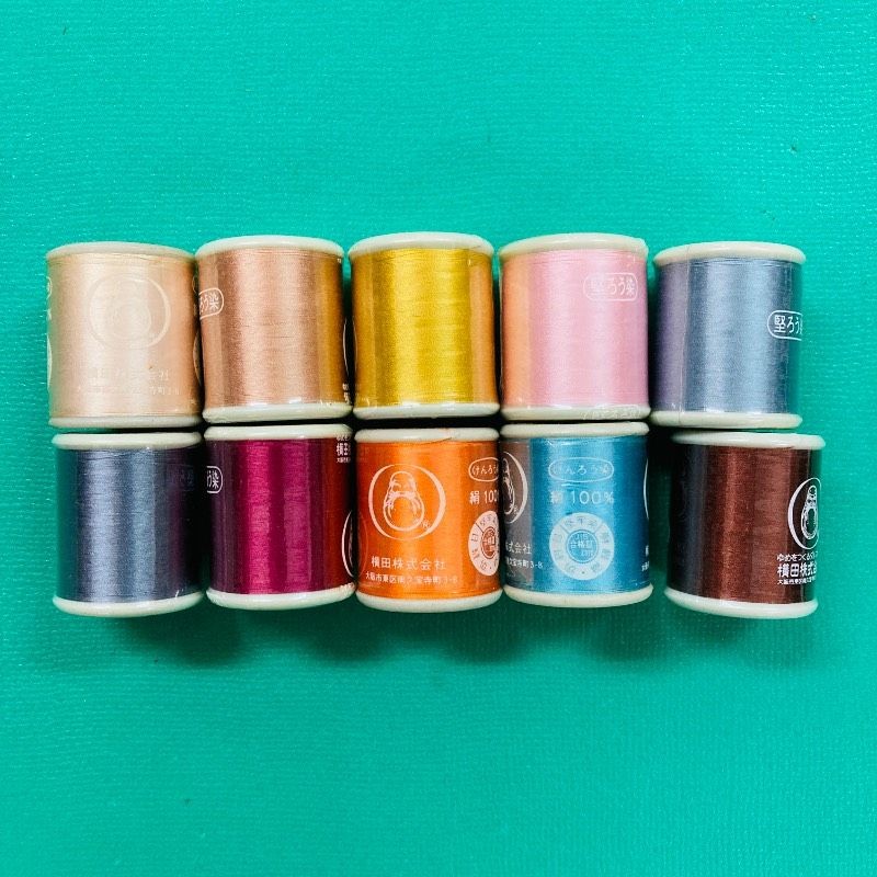 [New unopened product] [Set of 10] Daruma silk sewing thread #50 100m MT23