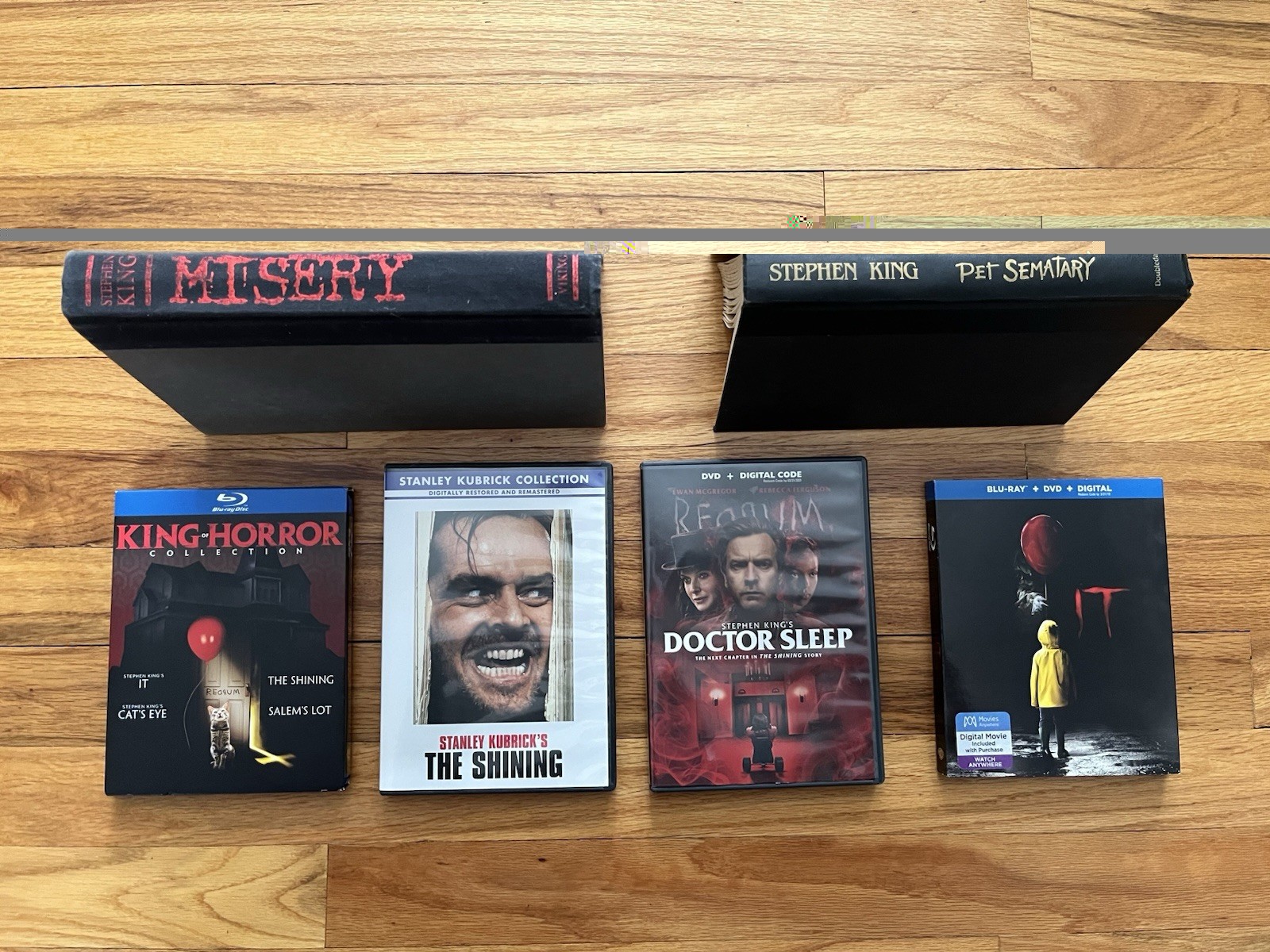 Stephen King Horror Lot: Misery, Pet Sematary, IT, The Shining
