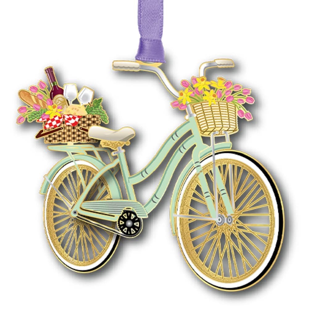 Beacon Design 63664 Bike with Baskets Hanging Ornament
