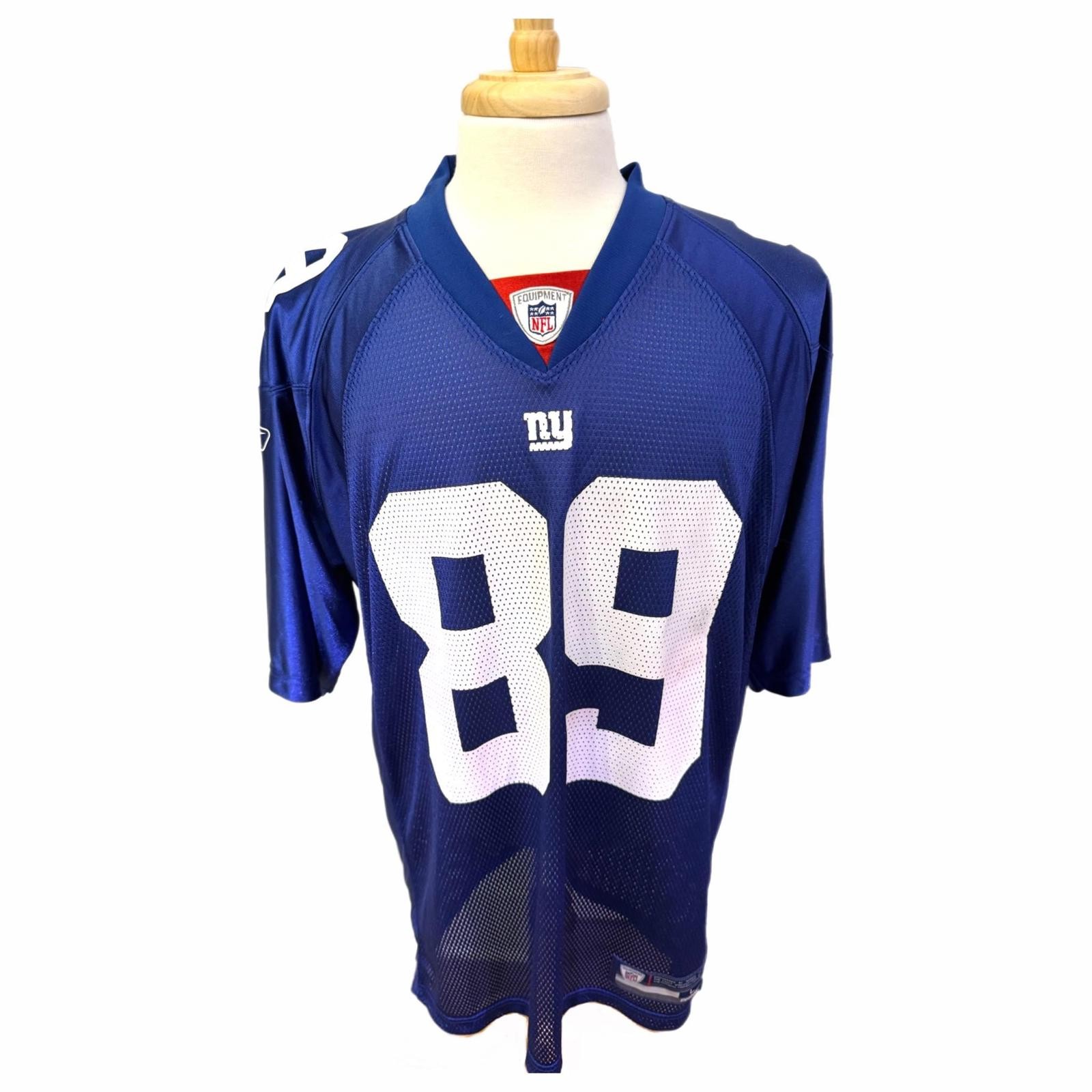 NEW Vintage Large Reebok New York Giants Kevin Boss #89 Blue Jersey