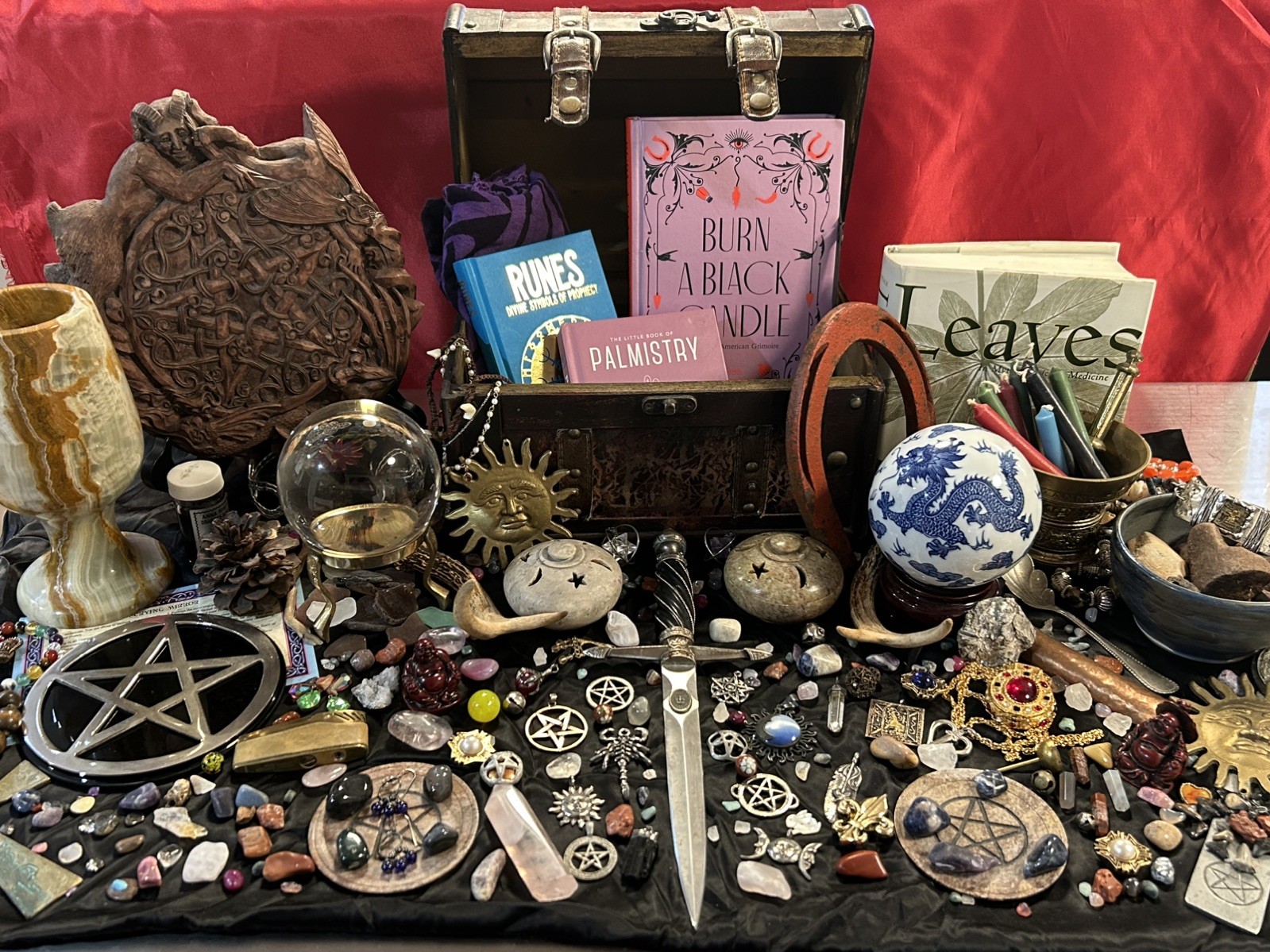 Junk drawer lot Wiccan, Pagan, read description sterling silver + more