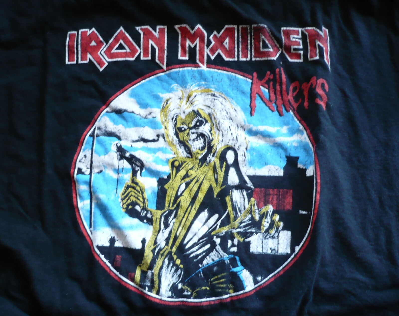 IRON MAIDEN KILLERS All BAY ISLAND Tee T-shirt BLACK, SIZE XL X-Large ROCK SHIRT