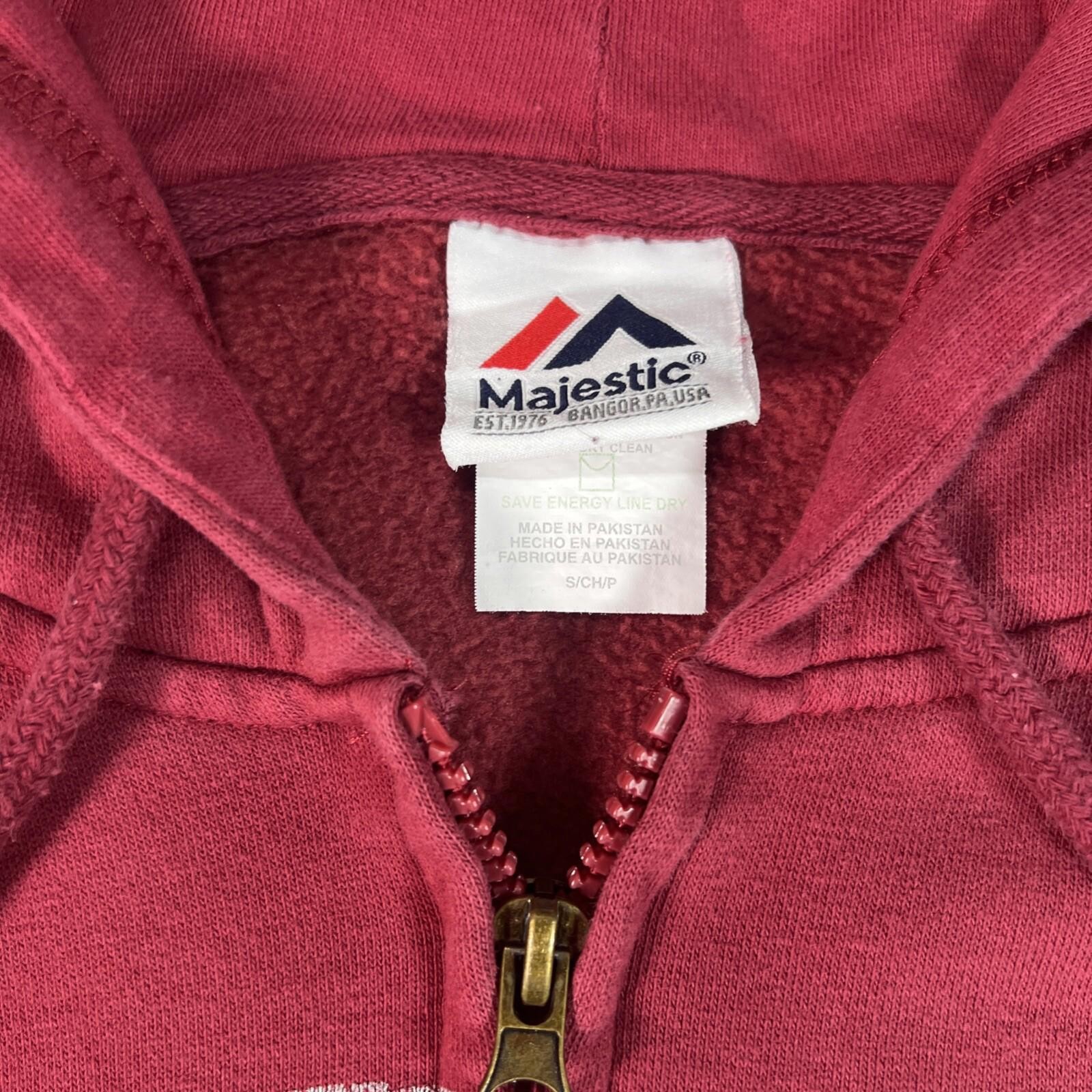 Washington Redskins Majestic Pullover Hoodie Men Small