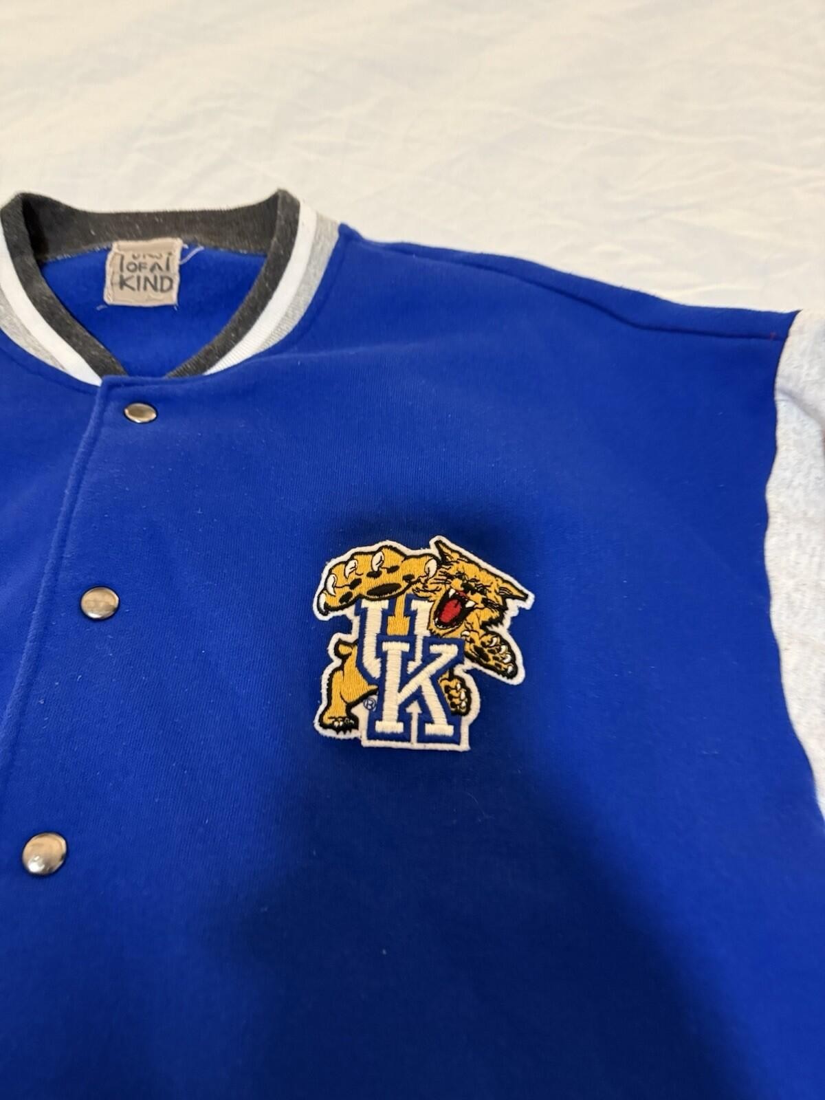 VINTAGE 90’s Majestic UNIVERSITY OF KENTUCKY VARSITY JACKEY SIZE XXL 163