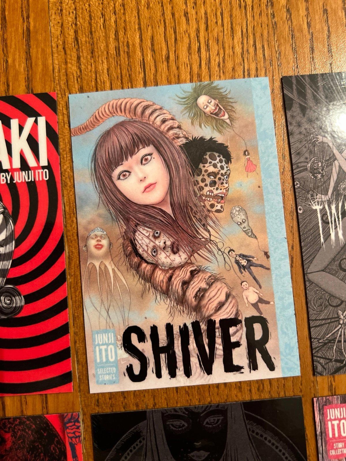 Junji Ito FRIDGE MAGNETS book cover art Japanese horror comics strange drawings