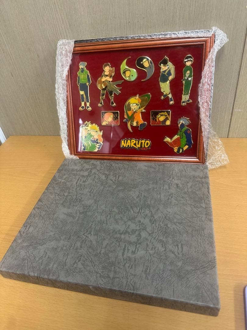 Naruto Framed Pin Set Weekly Shonen Jump Prize Rare Used