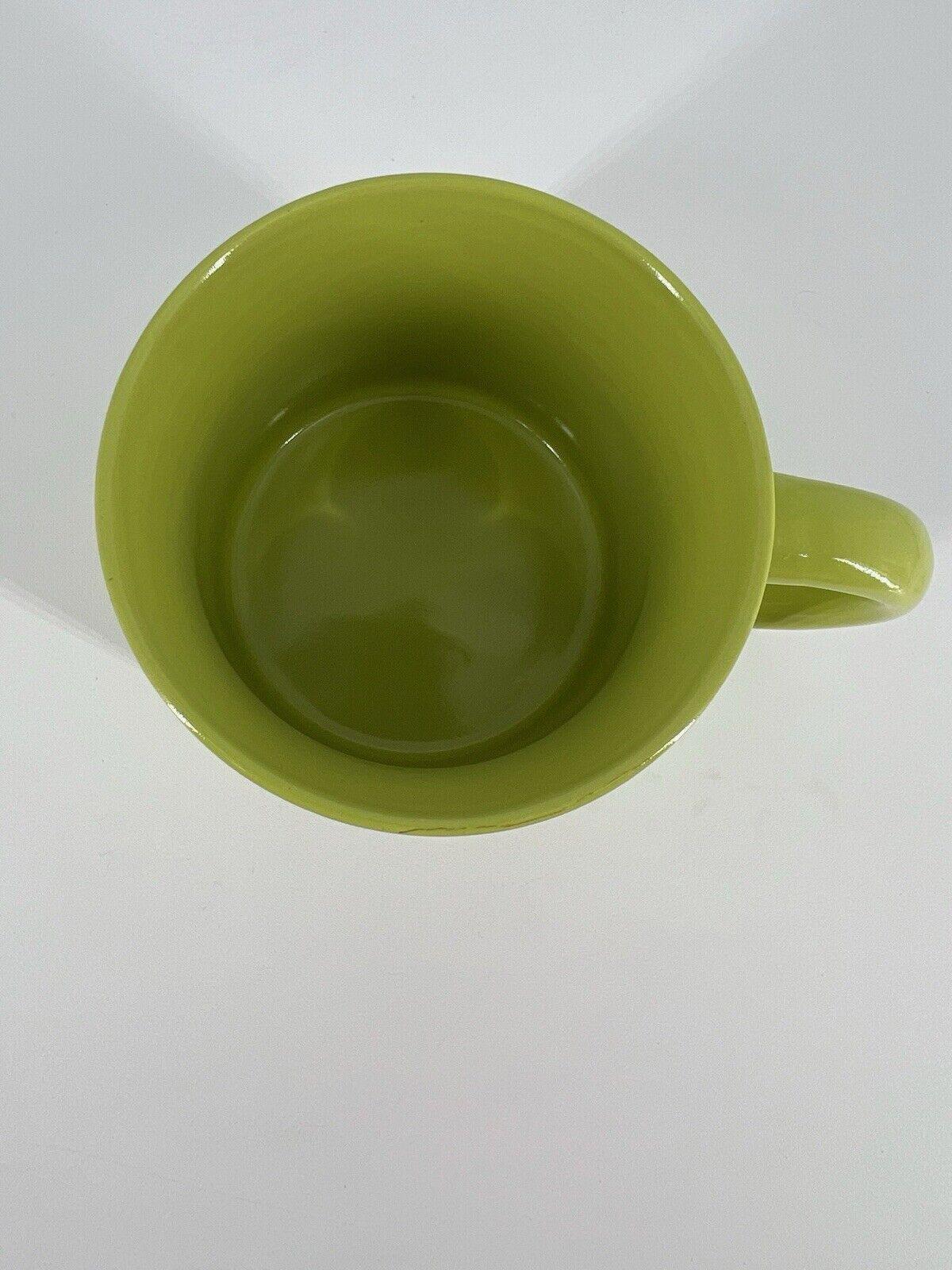 2013 Dr Seuss How the Grinch Stole Christmas Green Coffee Cup Mug 3.25″