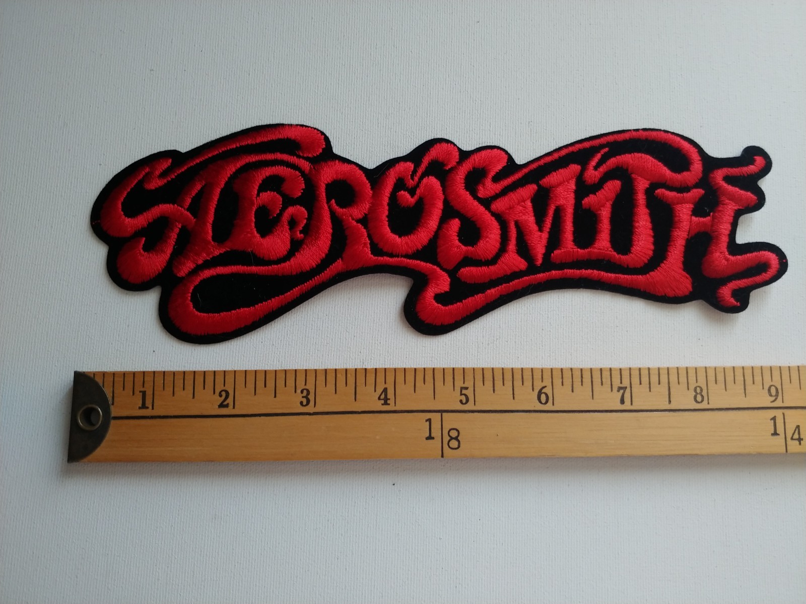 1 AEROSMITH ROCK USA AMERICAN BOSTON BAND MUSIC BADGE PATCH CREST ECUSSON