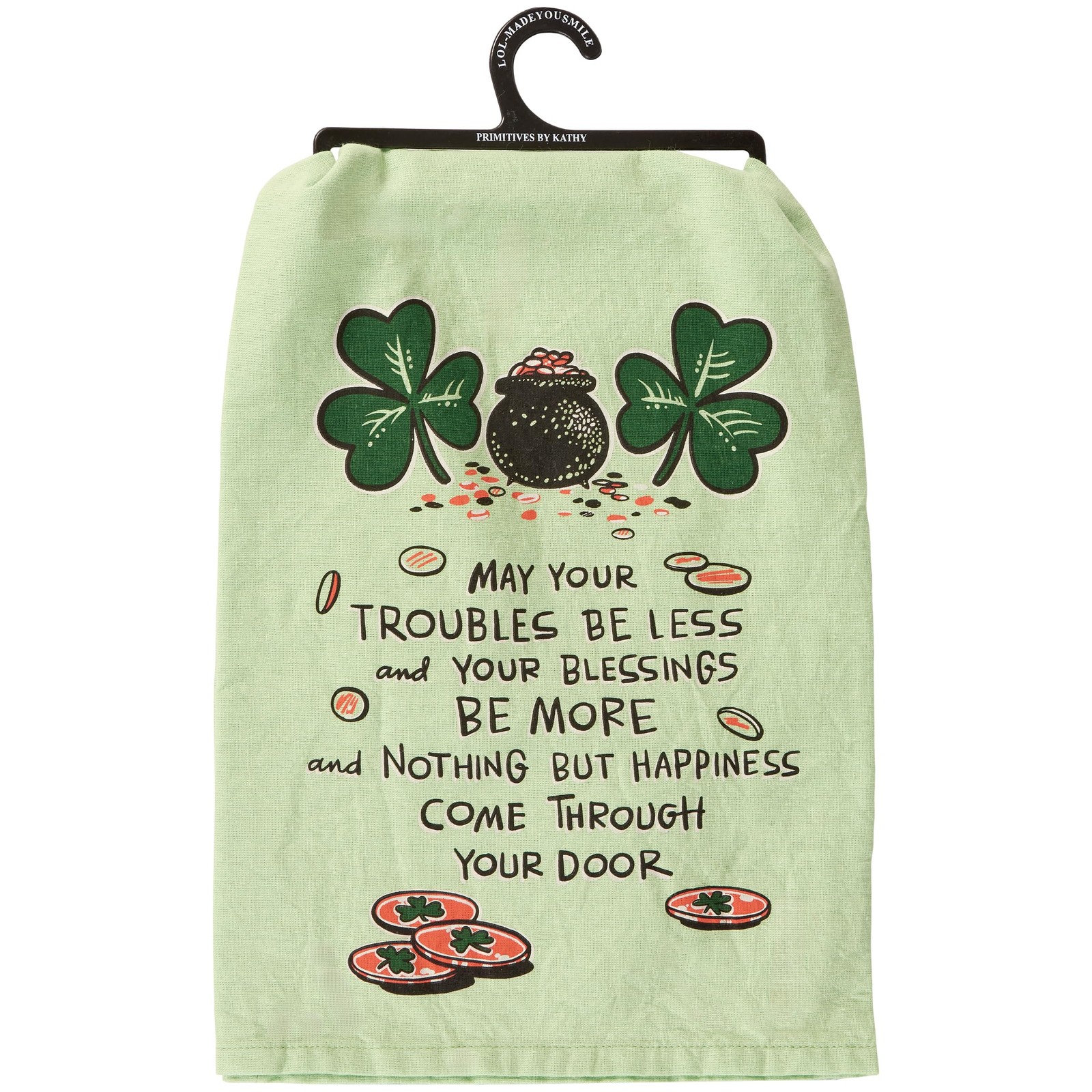 Primitives by Kathy Irish Blessing Kitchen Towel