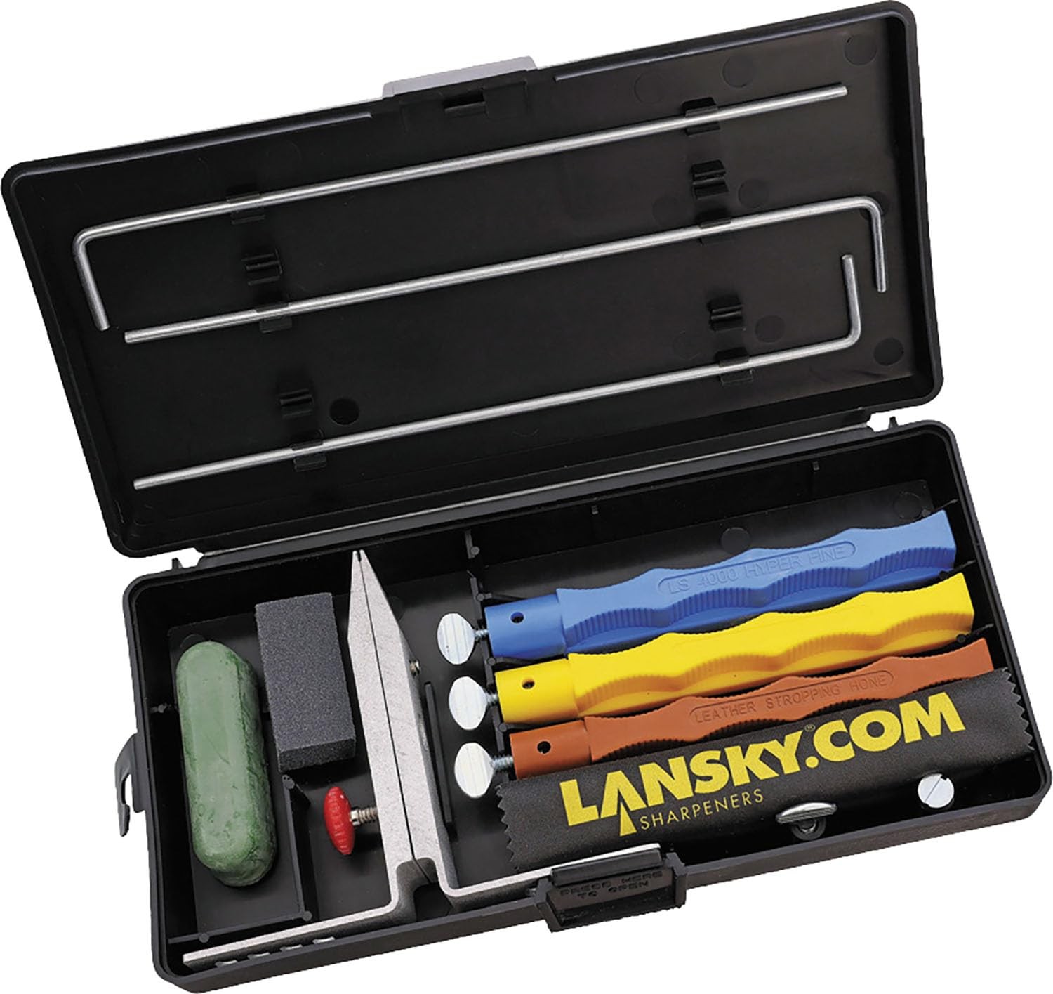 Lansky Controlled-Angle Knife Sharpener Kit LKFIN 3-Stone Finishing Set