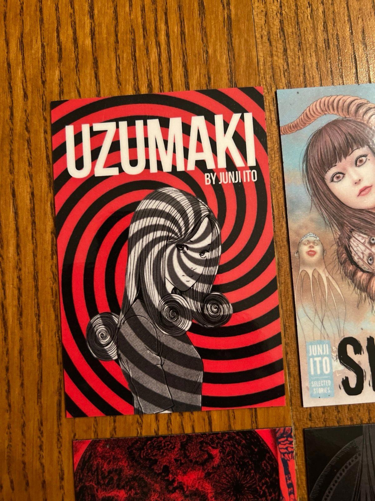 Junji Ito FRIDGE MAGNETS book cover art Japanese horror comics strange drawings