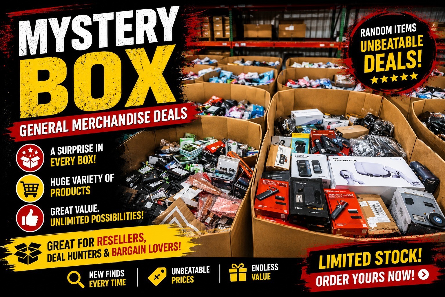 Amazon Warehouse Savings Bundle – Overstock Goods with Surprise Treasures
