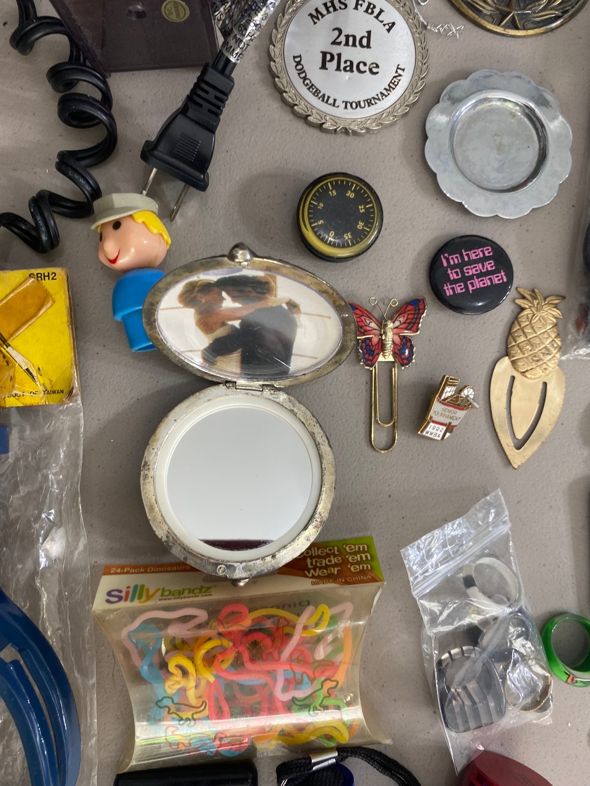 Huge Junk Drawer Lot Collection Toys Maps Coca Cola Random Items
