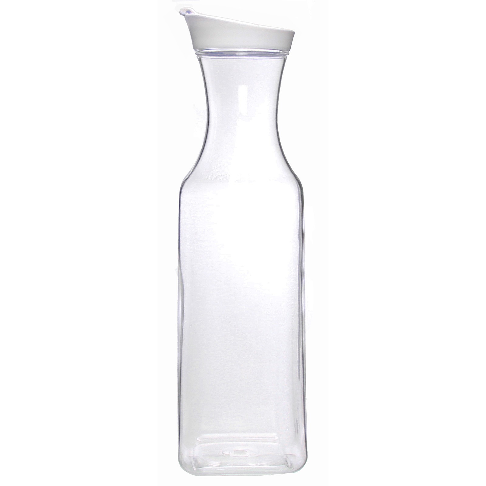 Prodyne Square Acrylic Juice Jar, 56 Ounce, Gray