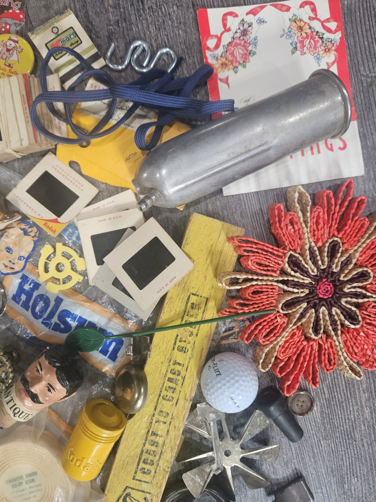 Antiques & Misc Treasures Junk Drawer Lot Household Advertising Kodak Kitchen ++
