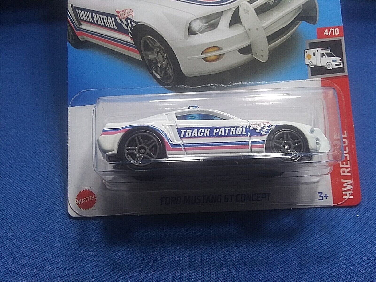 Hot Wheels Ford Mustang GT Concept HW Rescue #4/10 White Diecast 1:64 Scale New