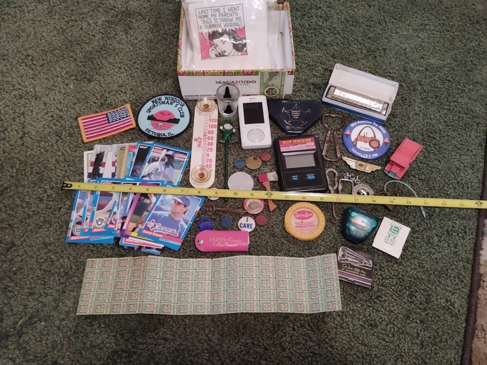 Junk Drawer Vintage Collectables Huge Lot With Cigar Box Many Rare Unique Items
