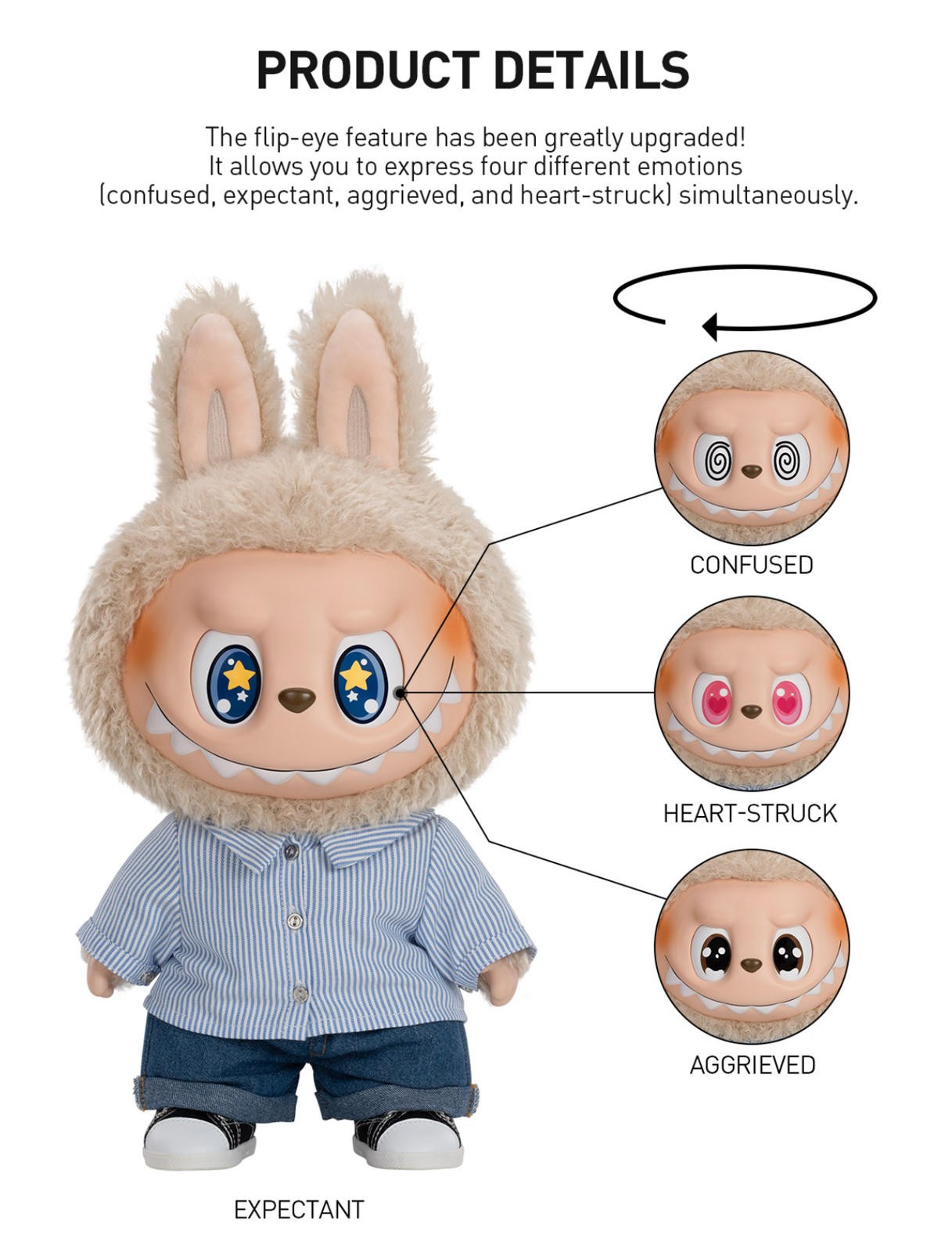 Labubu Flip With Me FWM Vinyl Doll