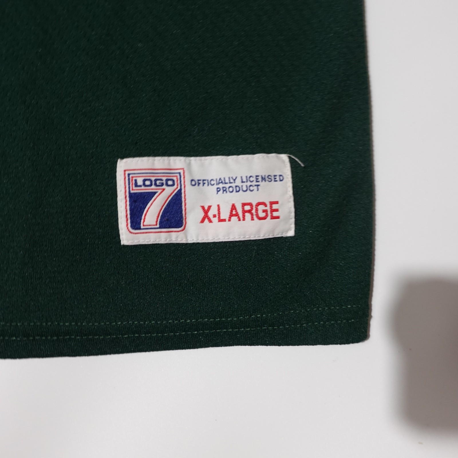 VTG 80′ 90′ Logo Athletic NFL Green Bay Packers Brett Favre #4 Jersey XL (Hole)