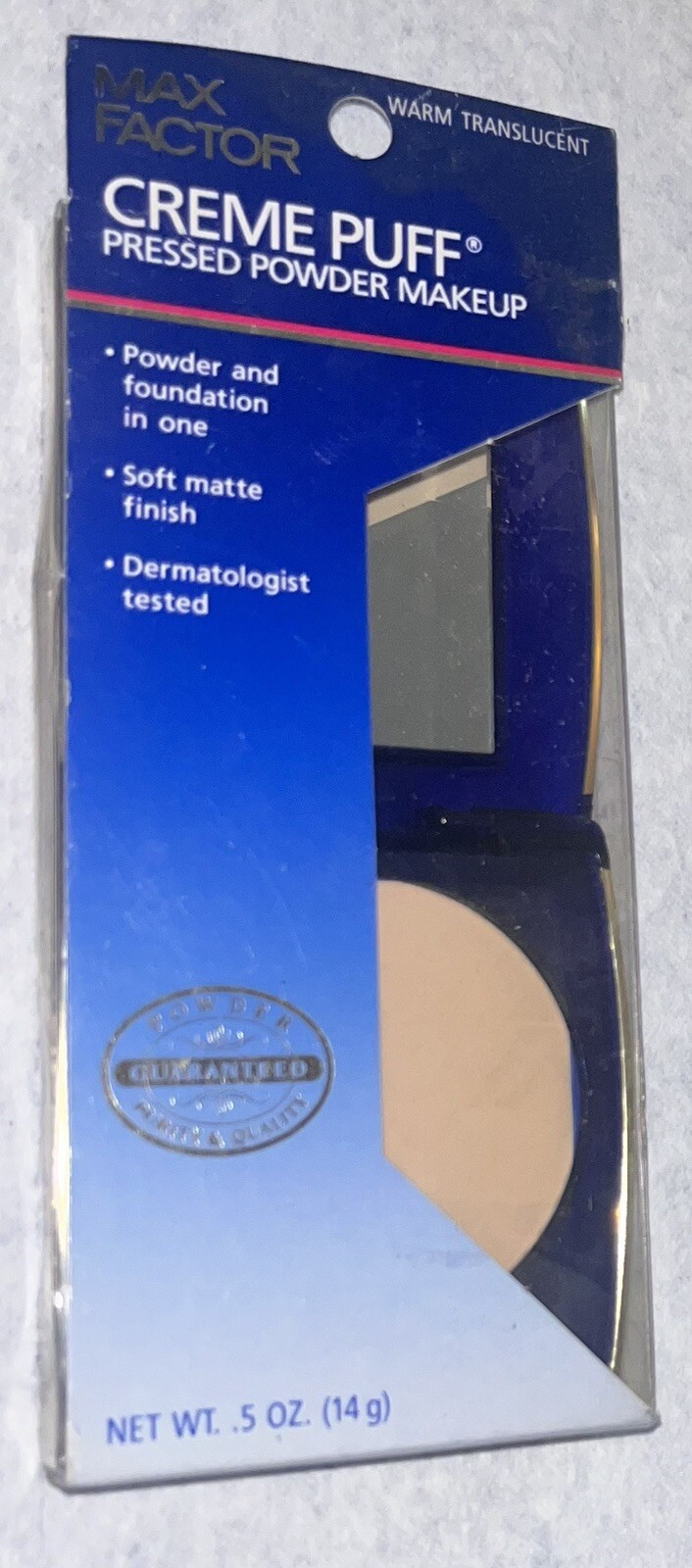 Max Factor Creme Puff Pressed Powder Makeup _ Warm Translucent. Full Size