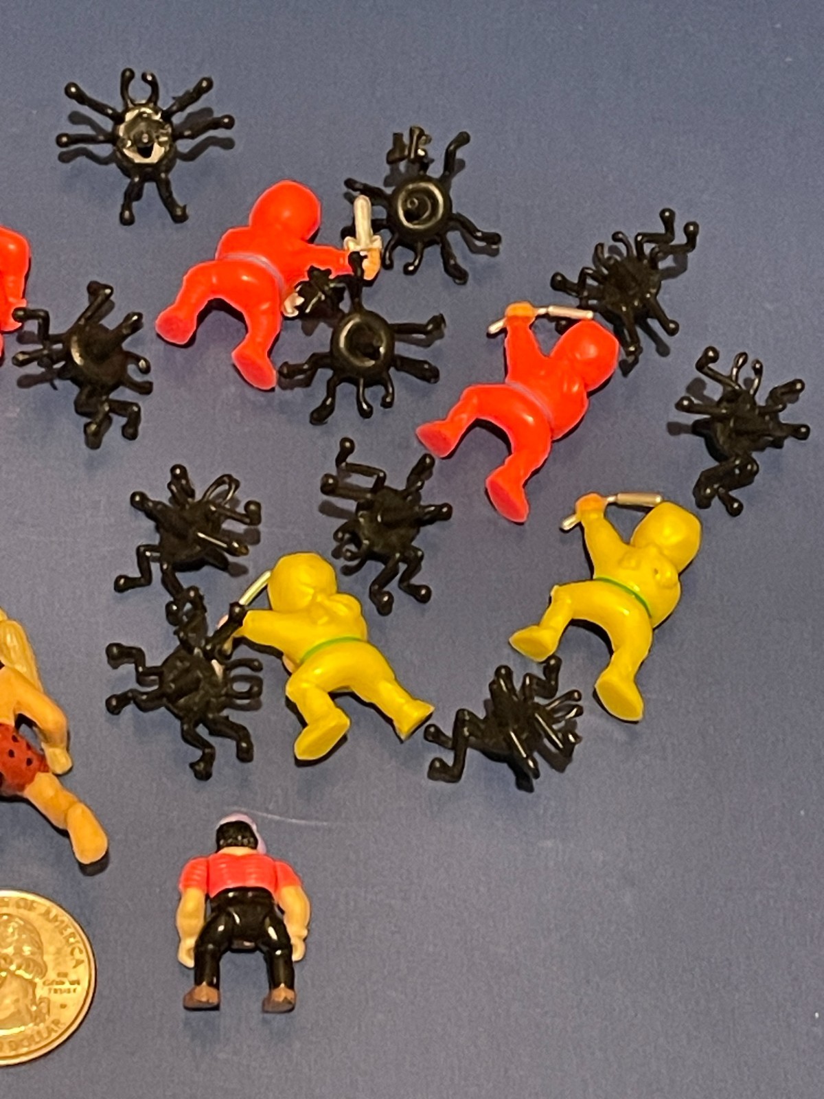 Miniature Collectible Figures and Spiders Some Vintage & Vending Machine Toys
