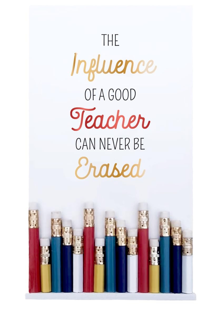 Pavilion Good Teacher Quote Pencil Pen Storage Box School Supply Caddy