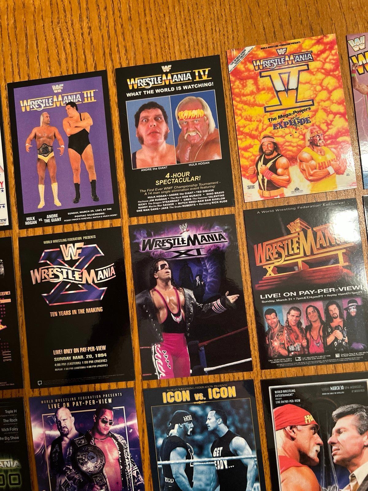 Wrestlemania FRIDGE MAGNETS 80s 90s 2000s 2010s 2020s WWF WWE hulk rock cena
