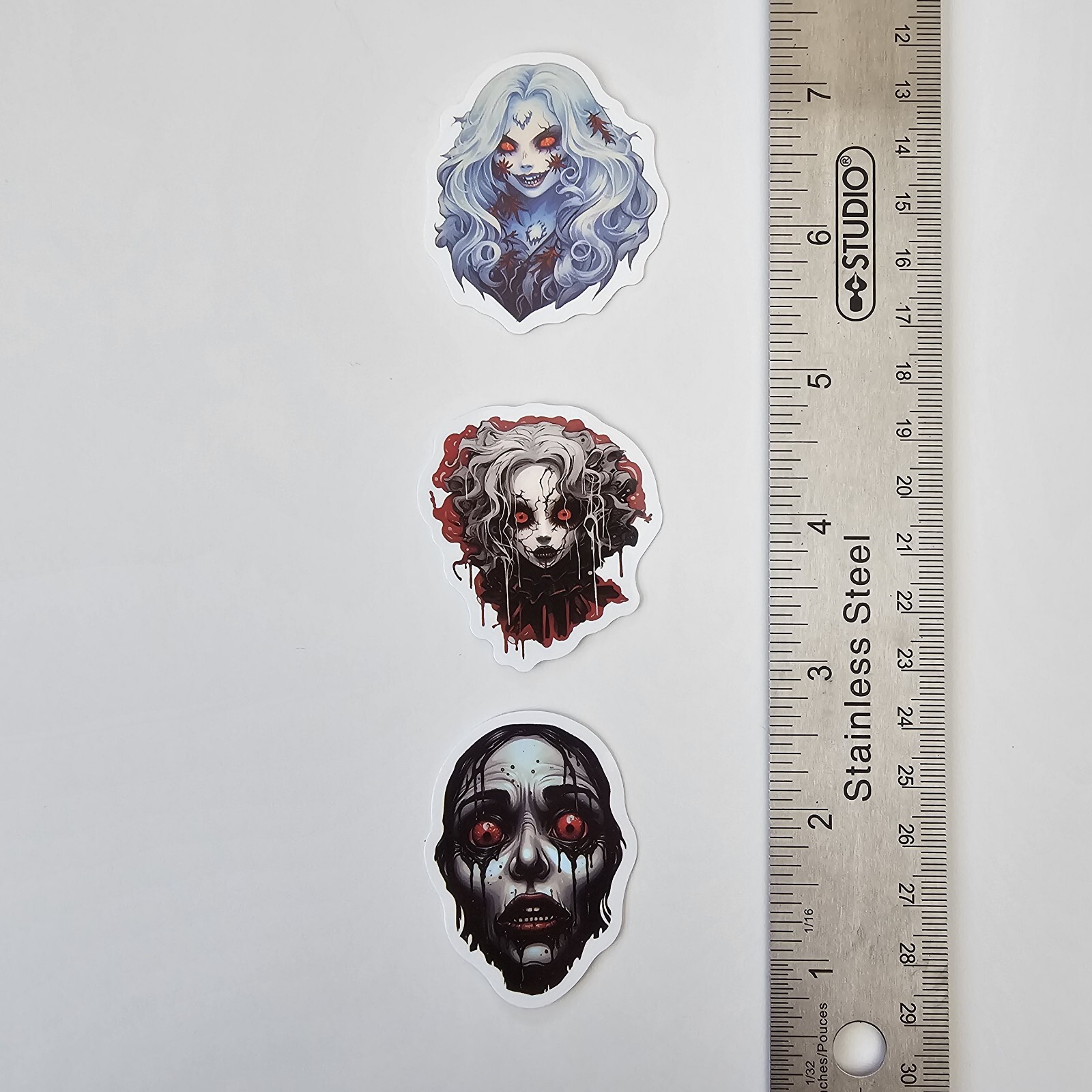 SCARY LADIES GIRLS WOMEN WOMAN S36 HORROR STICKER LOT STICKERS