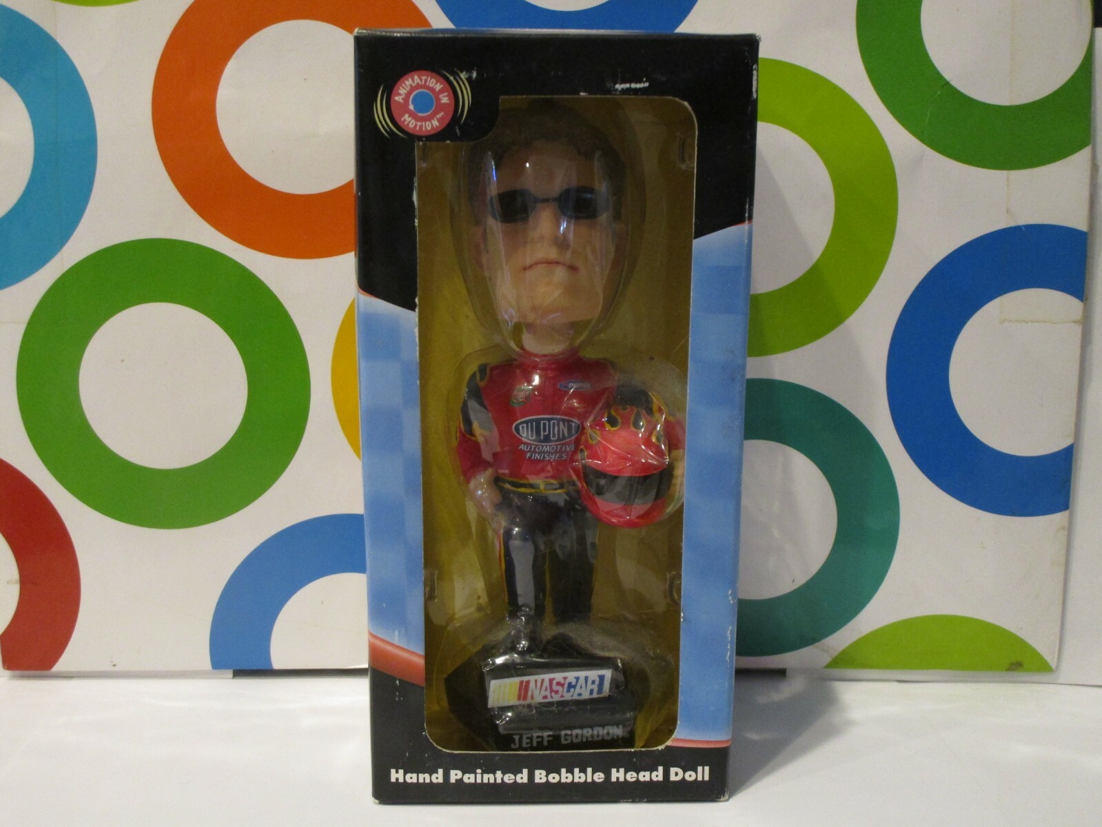 WACKY WOBBLER ~ HAND PAINTED JEFF GORDON BOBBLE HEAD ~ BOXED