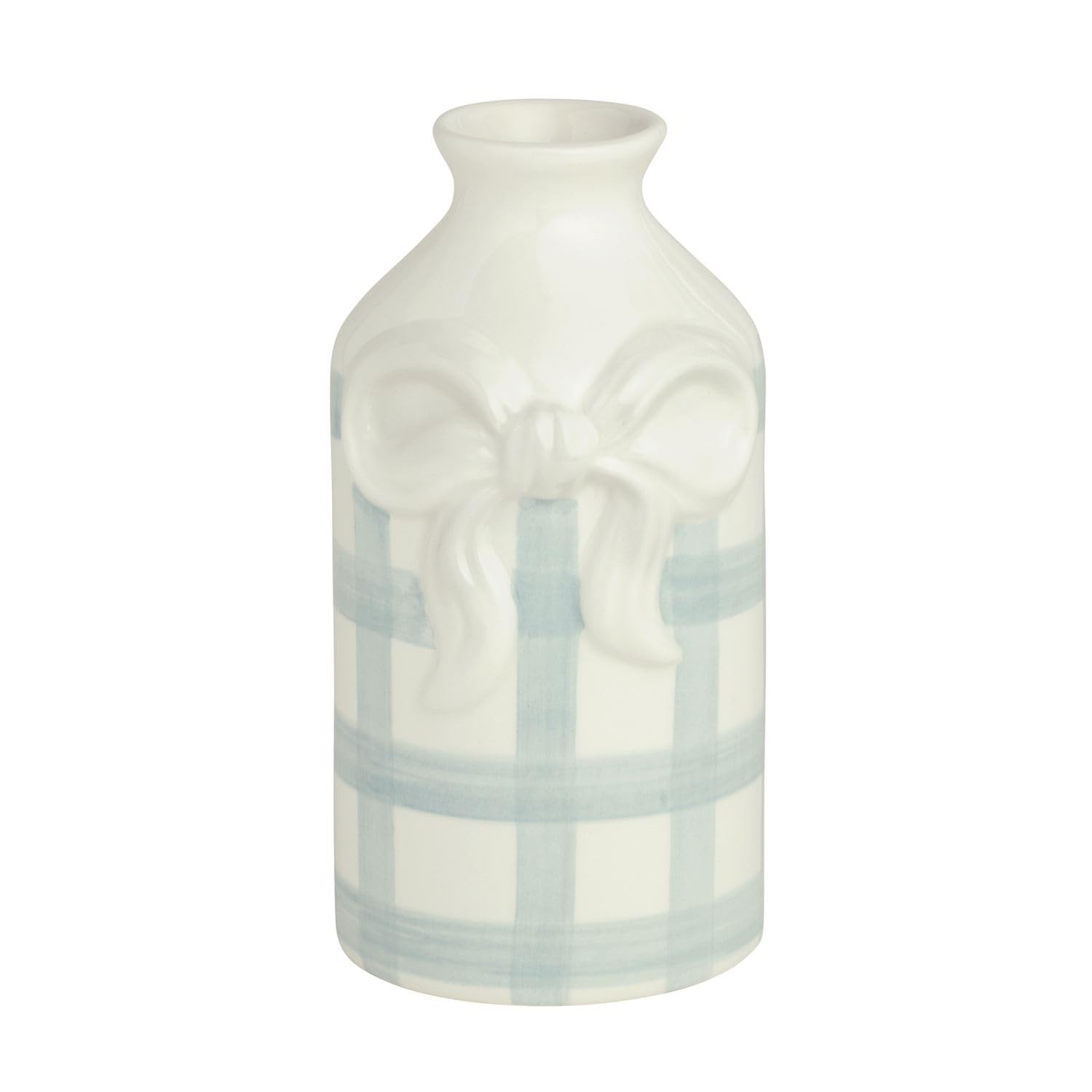 Mud Pie Small Ceramic Stripe Bud Vase