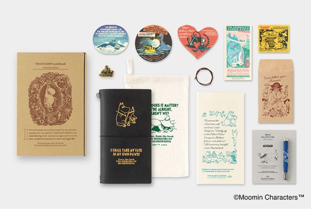 Brand new, unopened Traveler’s Notebook Limited Edition Set: MOOMIN – Papa&#