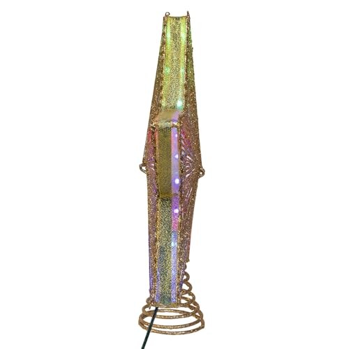 Kurt Adler 11.5″ 27 Lights Multicolor LED Star Treetop