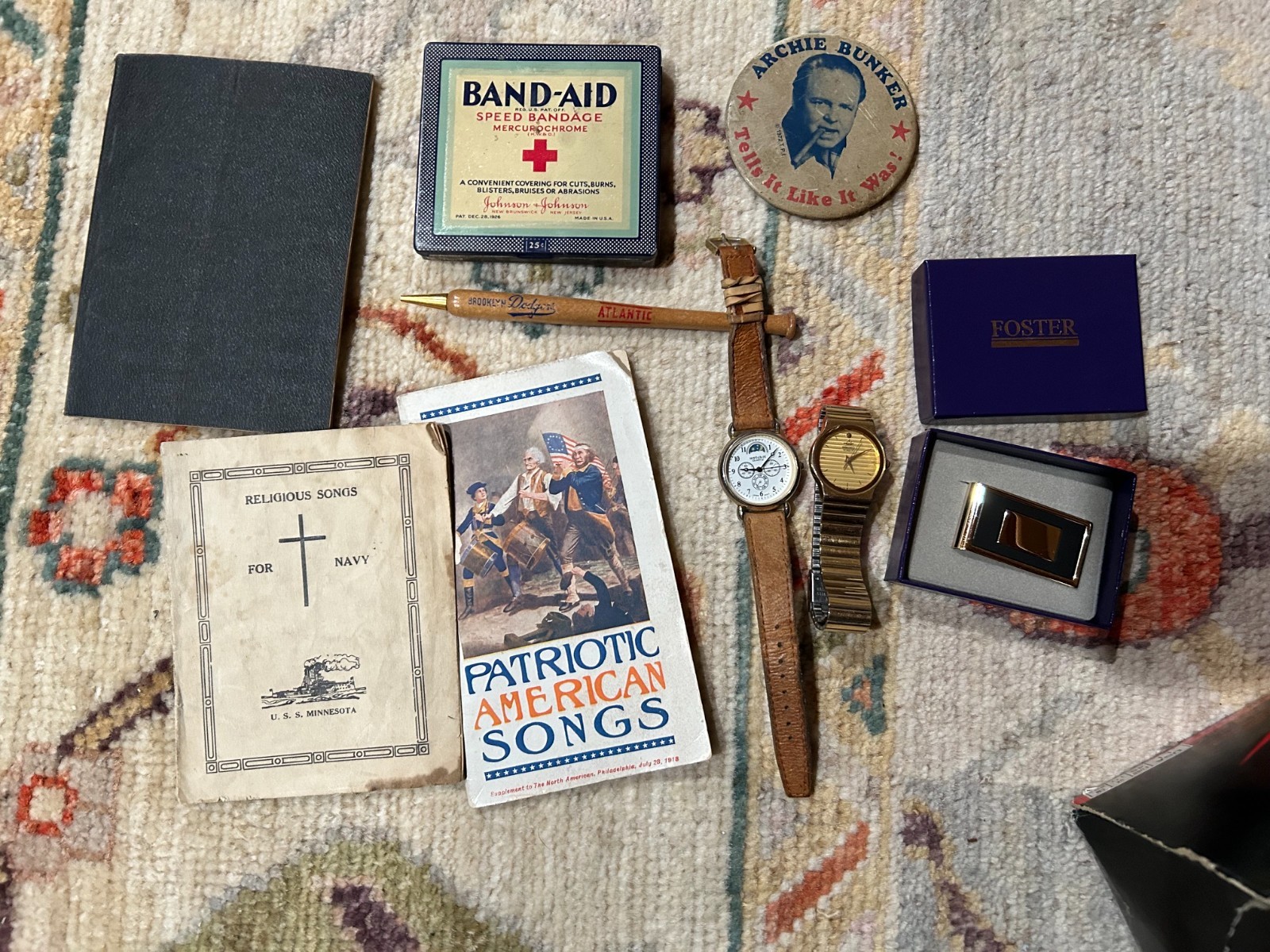 Vintage Lot- Military, Religious , Antiques, Watches, Collectibles