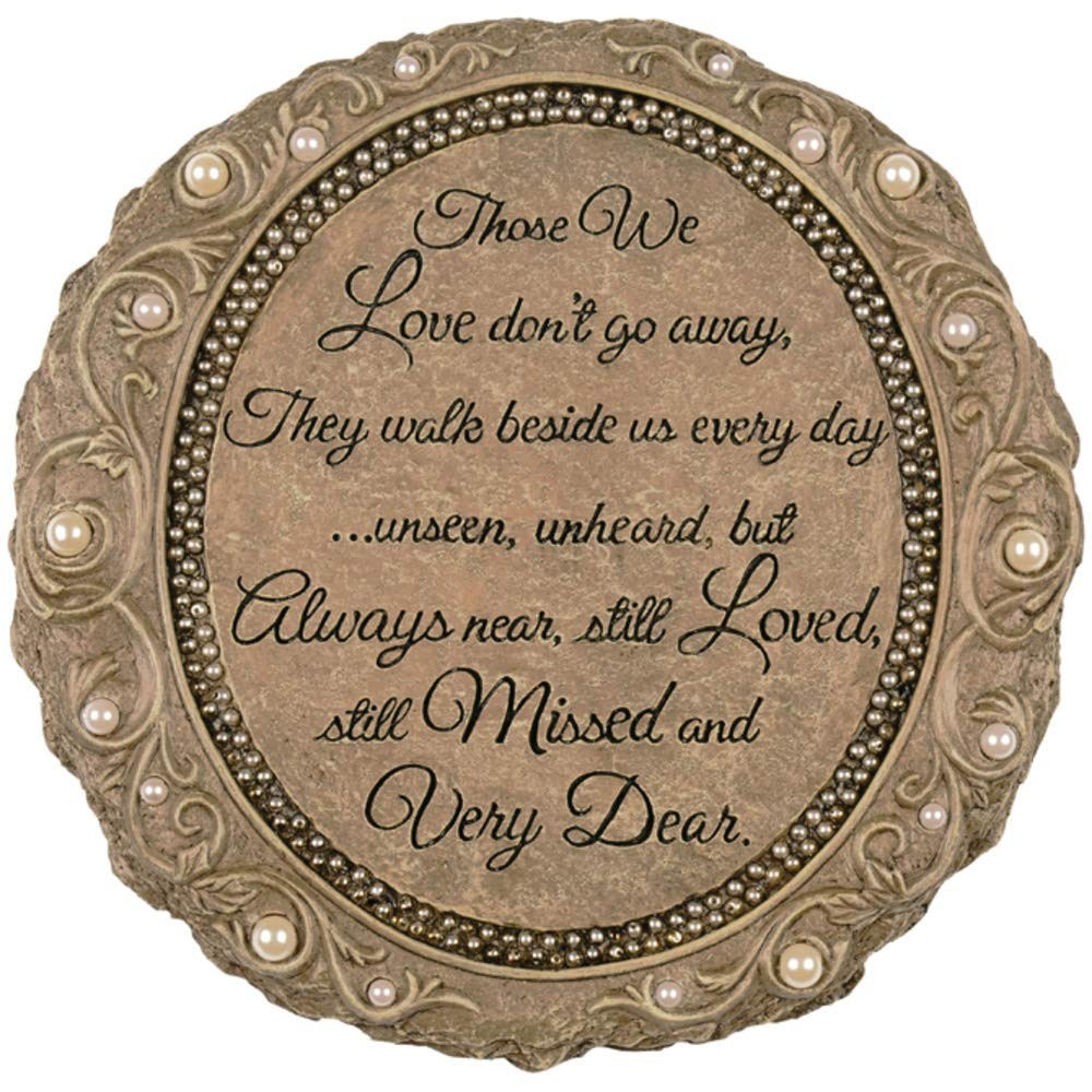 Those We Love Hand Painted Resin Garden Stone, 8.75″H