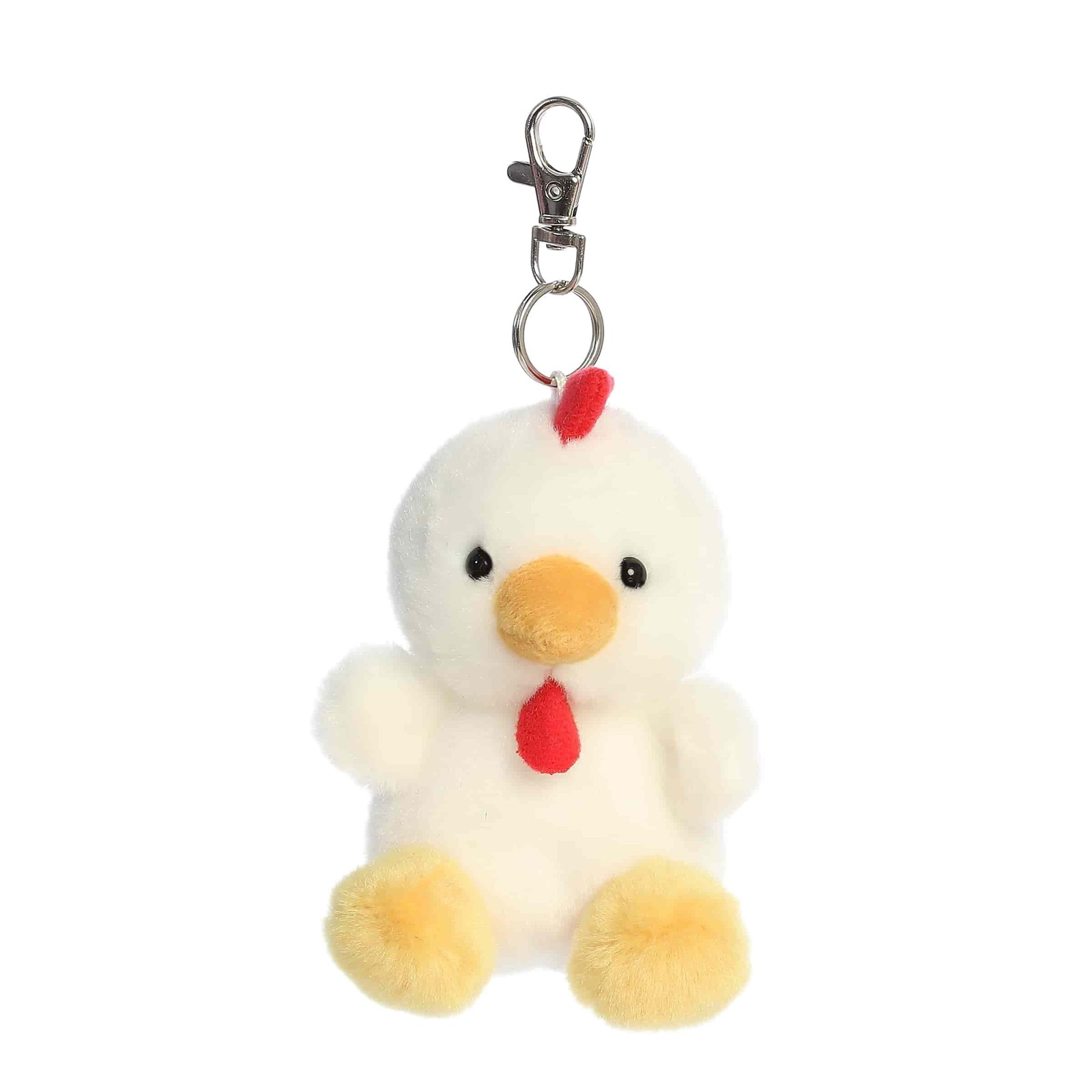 Aurora Adorable Palm Pals Cooper Chicken Clip-On Plush Toy 4 Inch White