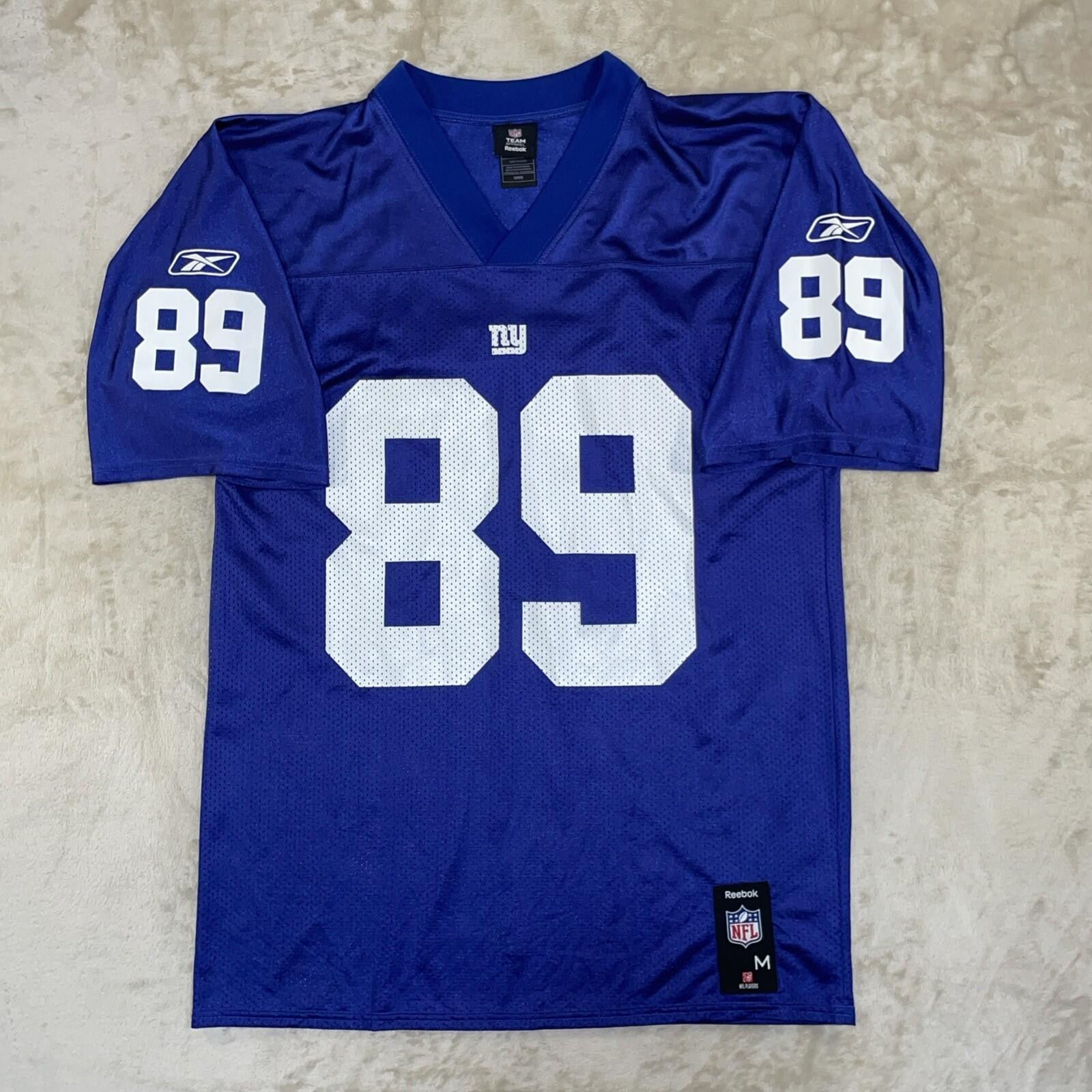 Reebok NY Giants Kevin Boss #89 NFL Team Apparel Jersey Blue Size Medium