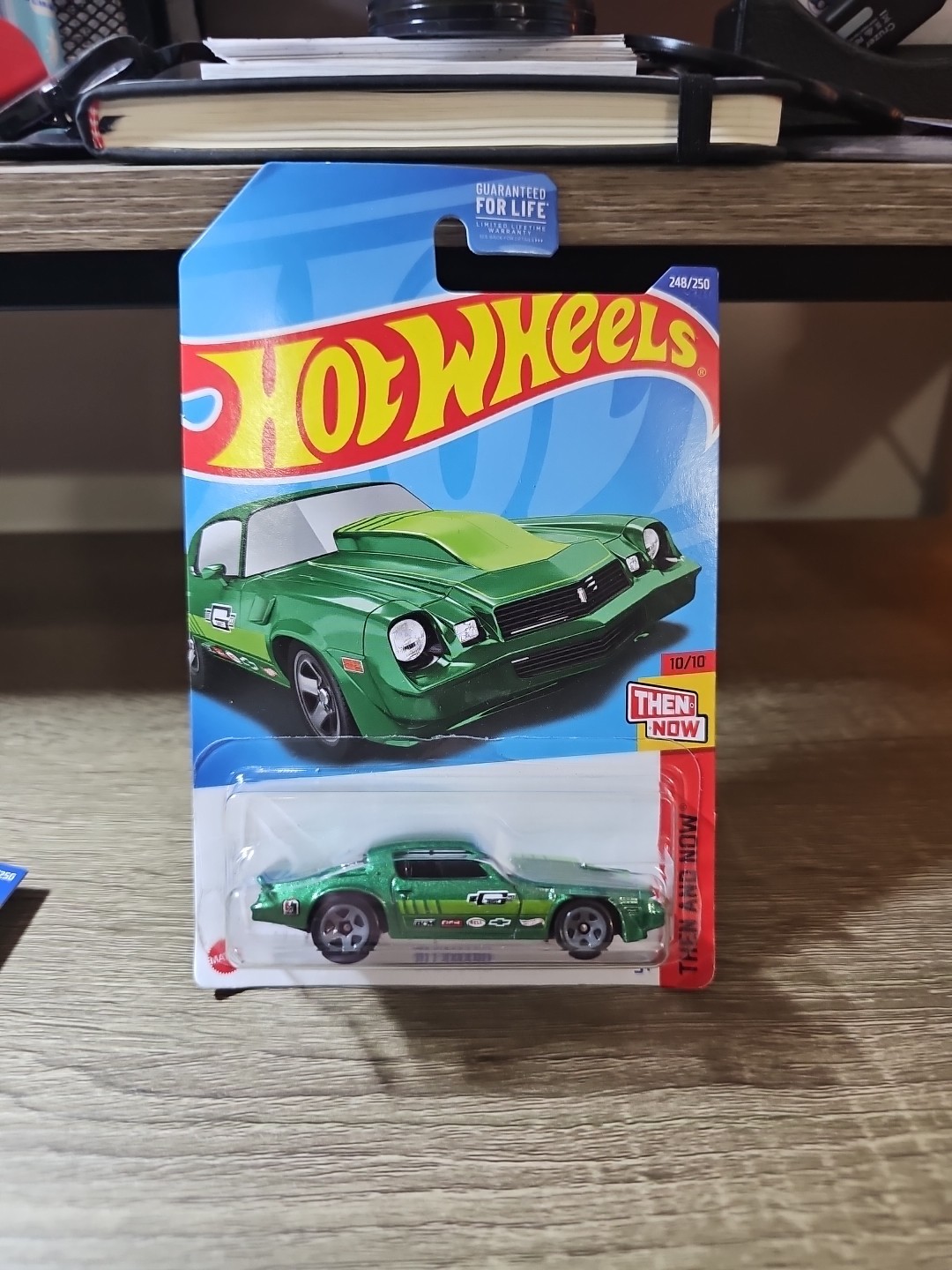 Hot Wheels ’81 Camaro Then And Now 10/10 Green Diecast 1:64 Scale Set of 7