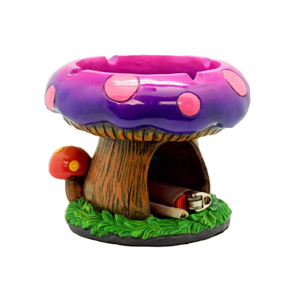 Fantastical Mushroom House Ashtray w/Storage – 5.5″ x 4.5″