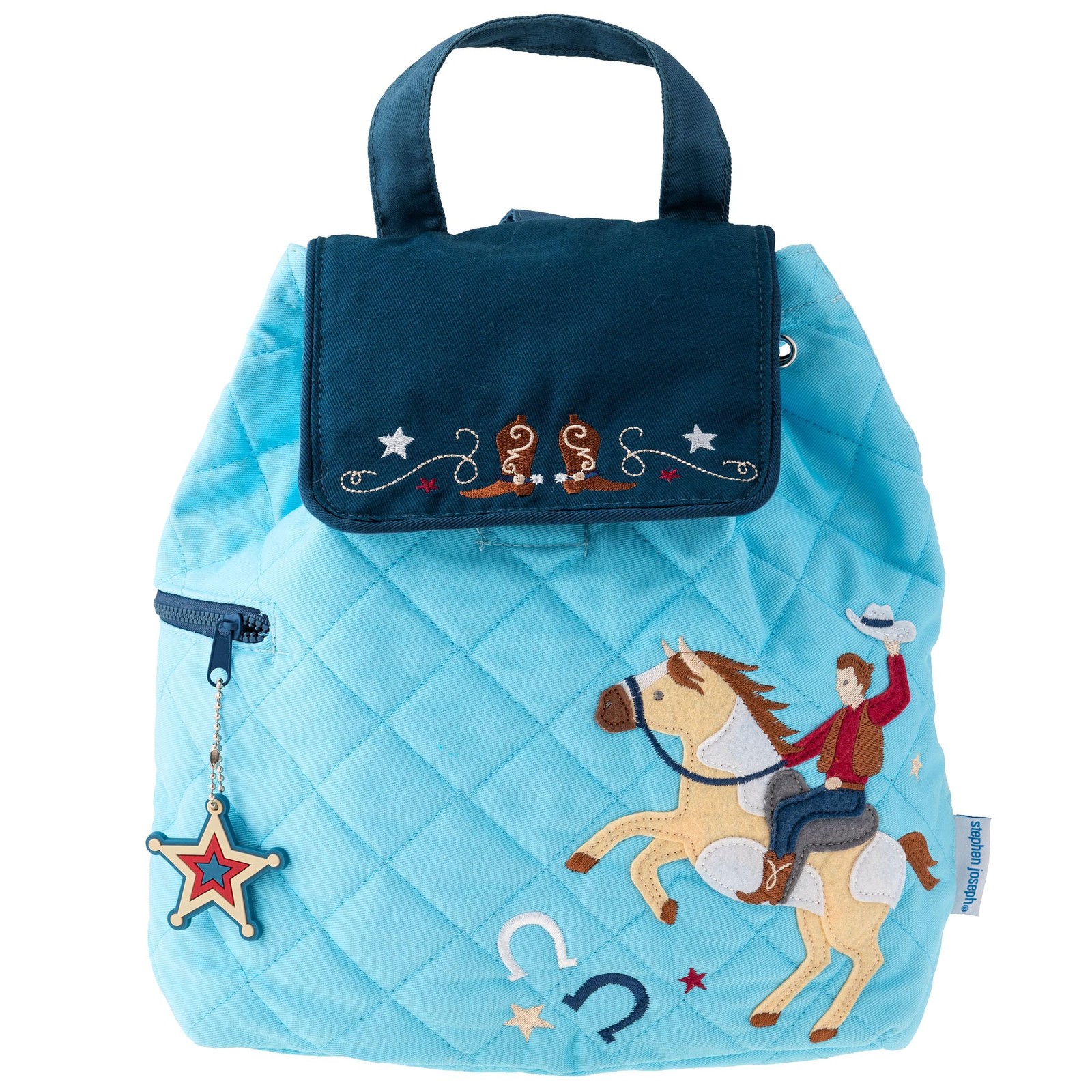 Stephen Joseph Toddler Quilted Backpack Western Unisex Kids One Size
