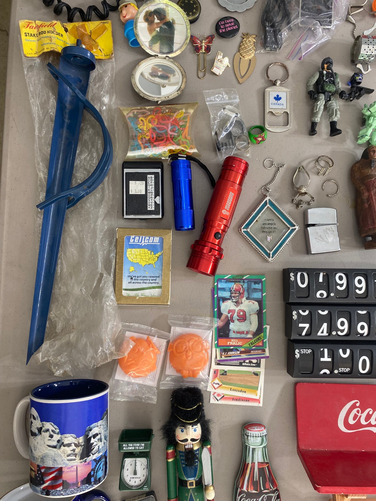 Huge Junk Drawer Lot Collection Toys Maps Coca Cola Random Items