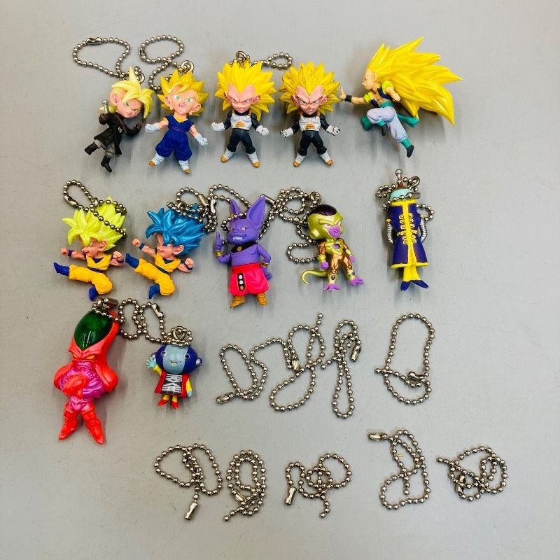 [Set of 12] Dragon Ball Keychain Set Son Goku Vegeta Beerus Frieza Gotenks All