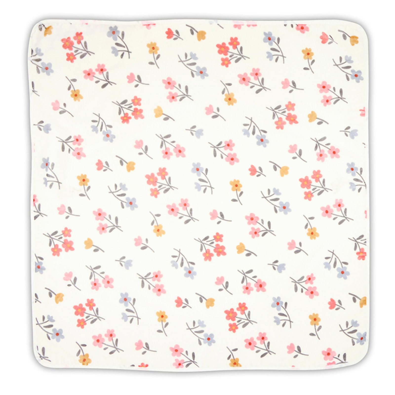 Stephan Baby Hooded Towel Floral 29″ Cotton Velour Terry Square