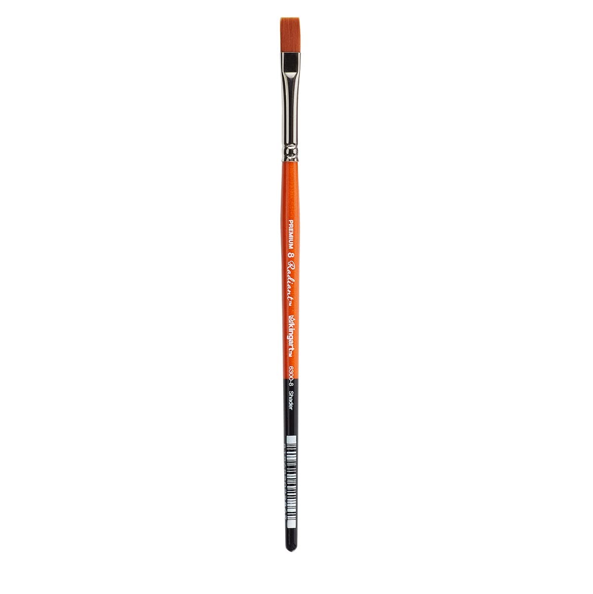 KINGART Radiant 6300-8 Flat Shader Brush, Synthetic for Acrylic & Oil