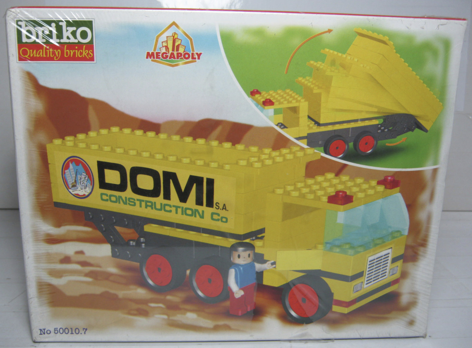 VTG BRIKO QUALITY BRICKS TRUCK MADE IN GREECE NEW MISB SEALED