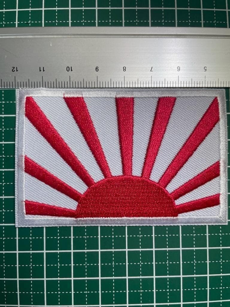 Iron Patch Rising Sun Flag Japanese Emblem Flag/Hinomaru Half