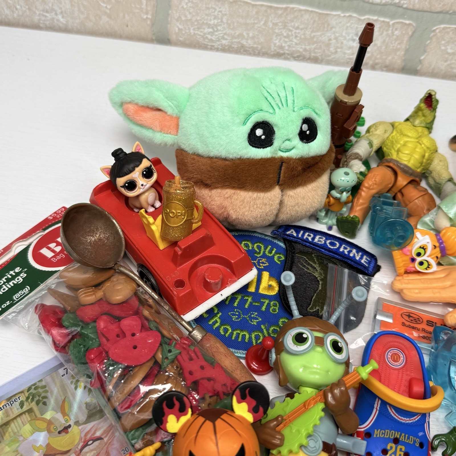 Junk Drawer Mixed Lot Assorted Smalls Toys Trinkets 2.16 Pounds