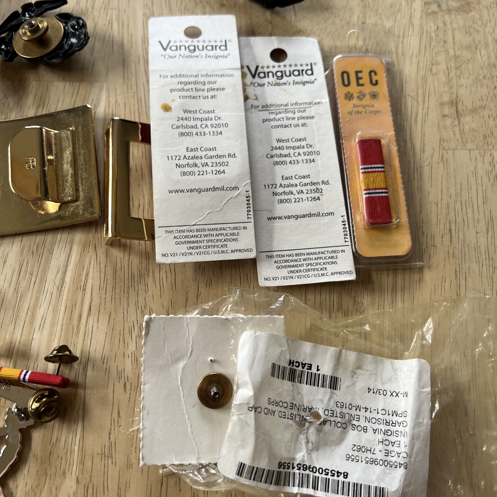 Vintage and modern assorted military items. Mostly New See description for more